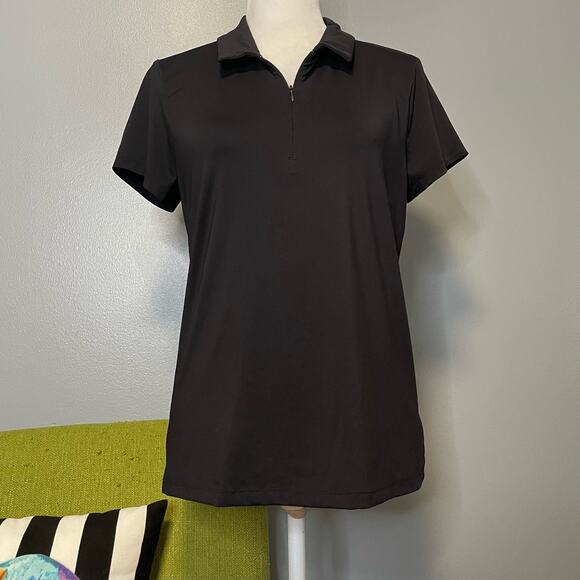 Tommy Bahama Tops - Tommy Bahama Black Short Sleeve Golf Polo Shirt